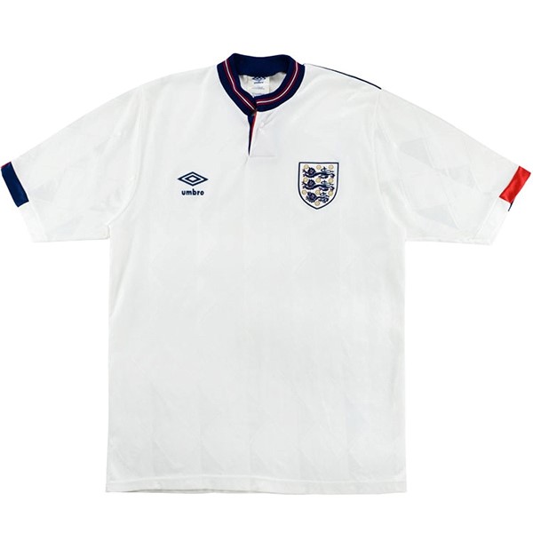 Tailandia Camiseta Inglaterra Primera equipo Retro 1989 Blanco